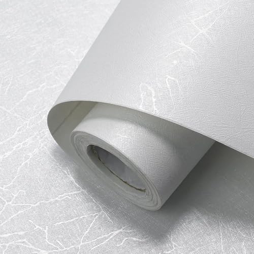 AADIVY® Wallpaper for Walls Peel & Stick 45×1200 CM | Realistic 3D Silk White Texture | Self Adhesive Waterproof PVC Vinyl Film for Kitchen, Furniture, Cabinet & Home Décor - Image 1
