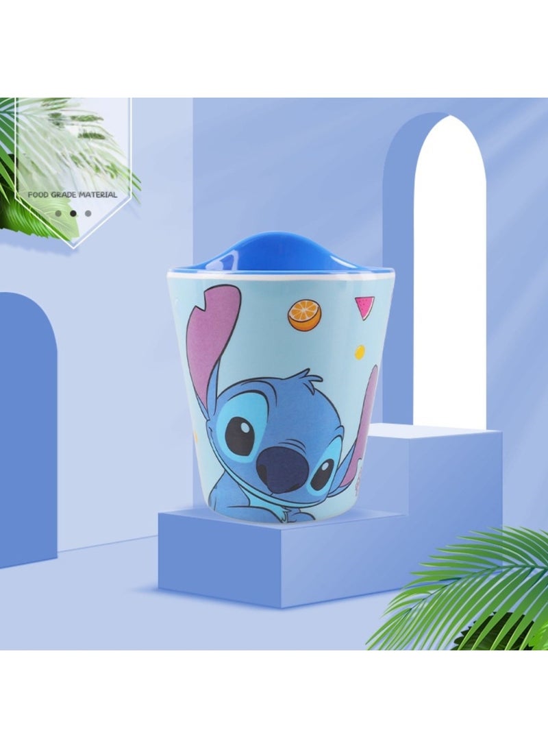 ديزني كوب ستيتش للأطفال بتصميم استوائي لطيف وملون رائع للماء أو العصير أو العصائر أو الحليب للأطفال والرضع 320 مل - Image 3