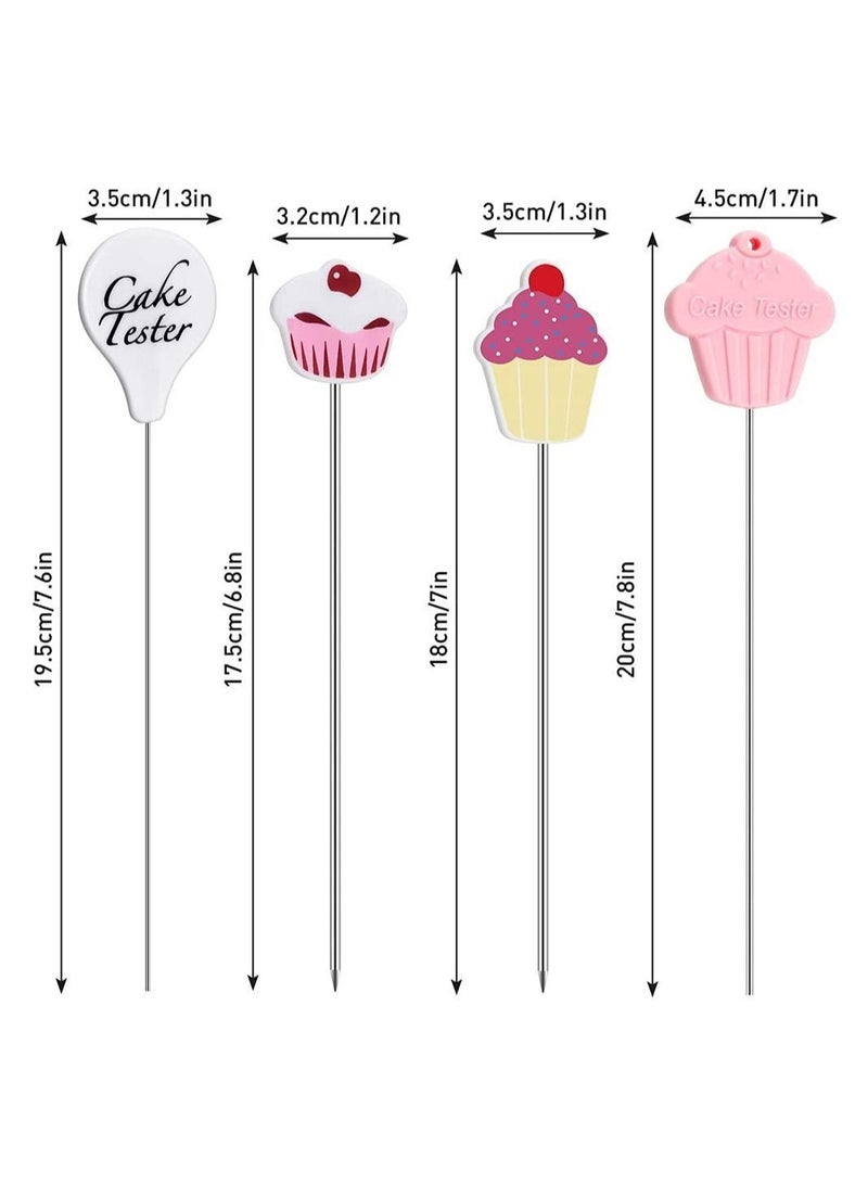 Y&D Cake Tester Needles Stainless Steel, Reusable Testing Needles, Practical Tester, Skewer for Kitchen Home Bakery Tools 4 Pcs  - Image 2