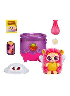 Magic Mixies Magical Gem Surprise Cauldron: Sun. With New Shimmer Eyes! Reveal An Mixie Plushie From The Fizzing Cauldron And Discover 2 Magical Solar Gem Surprises! Styles May Vary  - Image 3