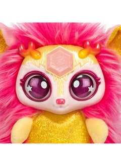 Magic Mixies Magical Gem Surprise Cauldron: Sun. With New Shimmer Eyes! Reveal An Mixie Plushie From The Fizzing Cauldron And Discover 2 Magical Solar Gem Surprises! Styles May Vary  - Image 4