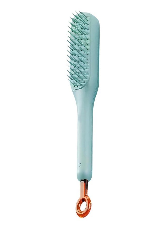 SIMESTICH Self-Cleaning Anti-Static Massage Comb - One-Pull Clean Hair Brush, Scalable Rotate Lifting, Easy Clean Hair Styling Tool for Women (Multicolor) - Image 1