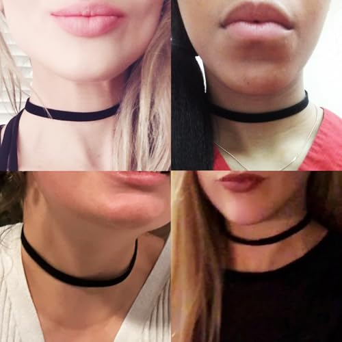 RareLove Classic Black Velvet 10mm Choker Necklace - Image 3