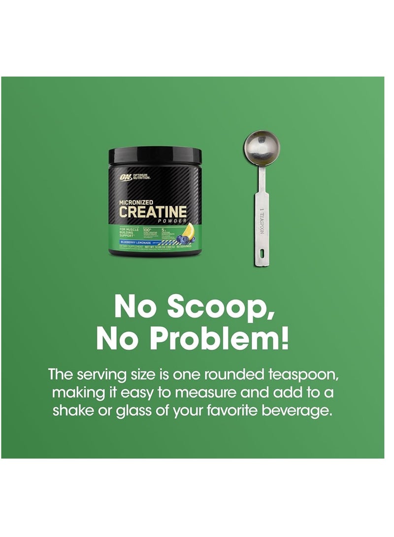 Optimum Nutrition Micronized Creatine Monohydrate Powder, Supports Muscle Size, Strength & Performance Blueberry Lemonade Creatine, 60 Servings, 360 Grams - Image 5