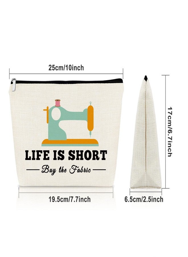 Sazuwu Sewing Lover's Makeup Bag Seamstress Gifts Cosmetic Travel Pouch for Women Christmas Thanksgiving Birthday Present - Image 4