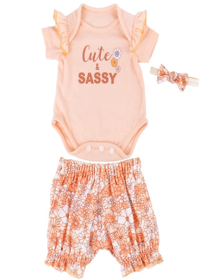 Aori Lifelike Baby Dolls Clothes 20 Inch Pink Shirt and Floral Pants Set for 17-20 in Realistic Reborn Girl Doll - Image 1