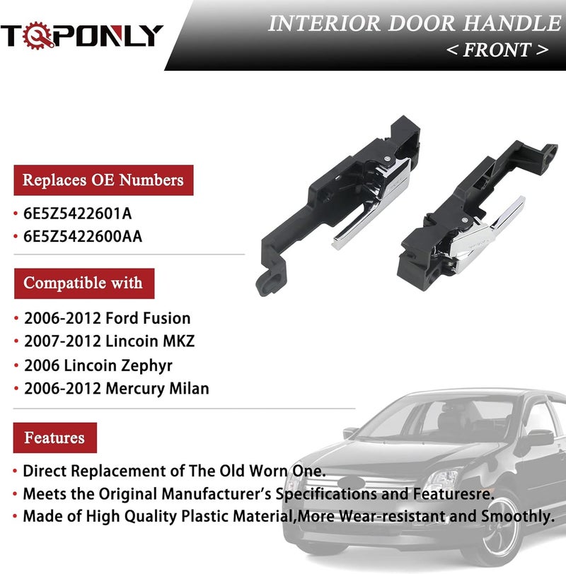TQPONLY Interior Door Handle Pair for Ford and Lincoln - Image 4