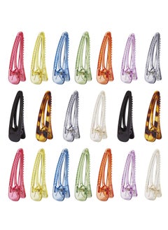 Lawie Lawie 20 Pack Large Plastic Acrylic Resin Triangle Geometric Hollow Clear Vintage Candy Colorful Large Hair Clips Leopard Snap Duckbill Alligator Barrettes Hairpins Pins Grips Clamps Claws Hair Holder  - Image 1