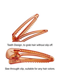 Lawie Lawie 20 Pack Large Plastic Acrylic Resin Triangle Geometric Hollow Clear Vintage Candy Colorful Large Hair Clips Leopard Snap Duckbill Alligator Barrettes Hairpins Pins Grips Clamps Claws Hair Holder  - Image 4