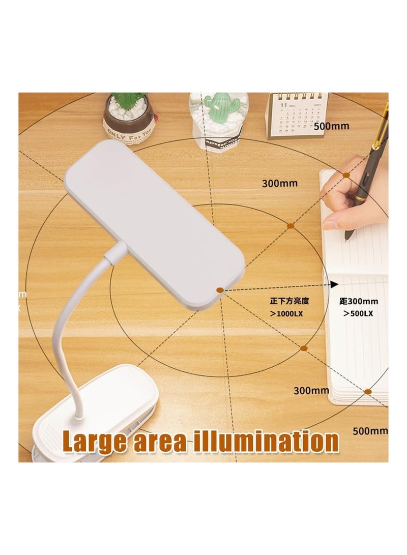 LED Clip-on Reading Lamp, Book Lamp, USB Charging Flower Shape Reading Lamp, Dimmable Clip-on Reading Lamp for Office, Reading, Travel, Stairs, Books - Multi Color - Image 5