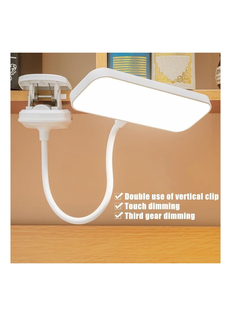 LED Clip-on Reading Lamp, Book Lamp, USB Charging Flower Shape Reading Lamp, Dimmable Clip-on Reading Lamp for Office, Reading, Travel, Stairs, Books - Multi Color - Image 2