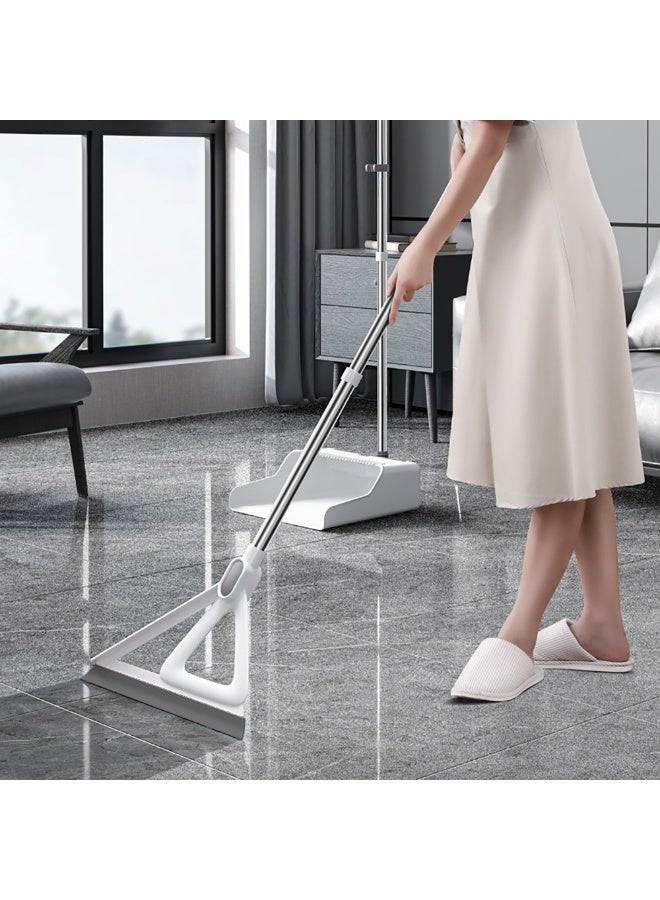 Rubber Floor Squeegee, Multifunction Silicone Floor Wiper for Squeegee Water Remove Dust and Cleaning Pet Hair, Silicone Magic Broom for Cleaning Window, Glass Door, Floor - Image 1