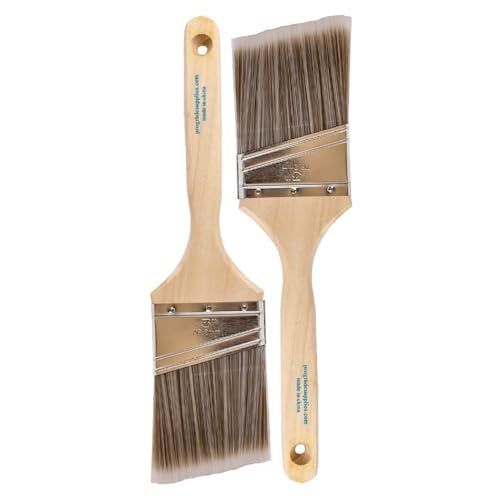 Pro-Grade Pro Grade - Paint Brushes - 2Ea 3" Angle Brushes - Image 1