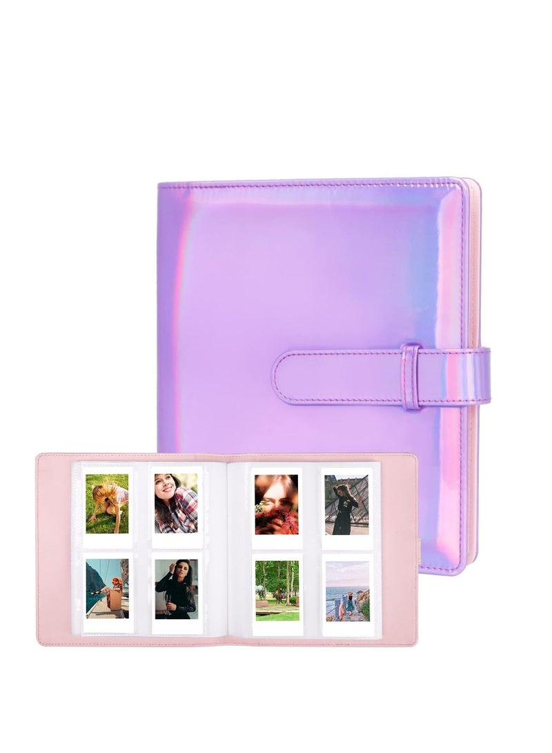 Mini Photo Album Compatible for Fujifilm Instax Mini 12 11 9 90 8+ 8 7S 40 26 25 EVO LiPlay Instant Camera/Mini Link SP-1 Printer/Z2300/ PIC-300 Polaroid Pictures (256 Pockets Shiny Purple) - Image 1