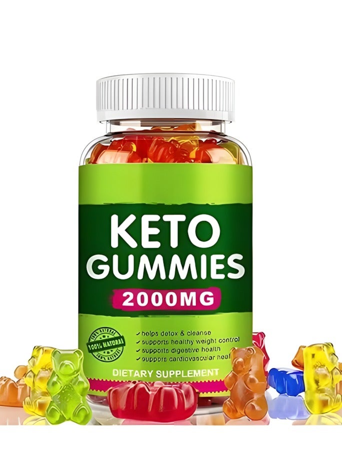 KETO Apple cider vinegar and keto gummies 60 Gummies 2000mg, Loss Promotesweight, Dietary Supplement,Regulate Physical Function and Health, Enhance Memory, Probiotic Gummies  - Image 1