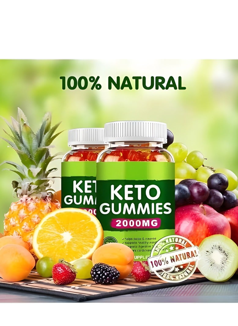 KETO Apple cider vinegar and keto gummies 60 Gummies 2000mg, Loss Promotesweight, Dietary Supplement,Regulate Physical Function and Health, Enhance Memory, Probiotic Gummies  - Image 4