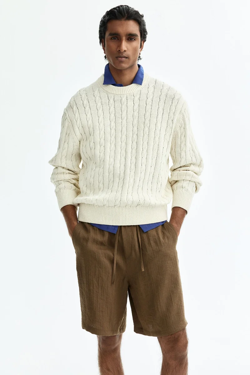 H&M  Loose Fit Cotton shorts for Men | Best Price UAE