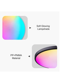 Arabest Ceiling Lamp Led Lights Modern Full Color Dimming, Remote Control, Intelligent Voice Control, Smart Timmer, Bedroom Round Ceiling Lamp Ceiling Light Led  - Image 3