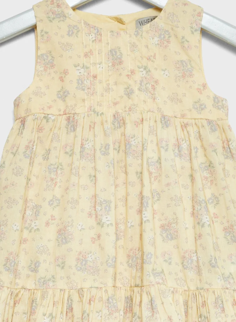 Wheat Infant Ruffle Detail Dress