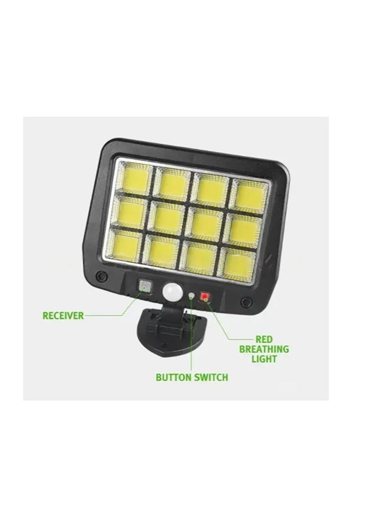 Generic - 144 COB Solar Sensor Light Outdoor & Indoor with remote - Image 1