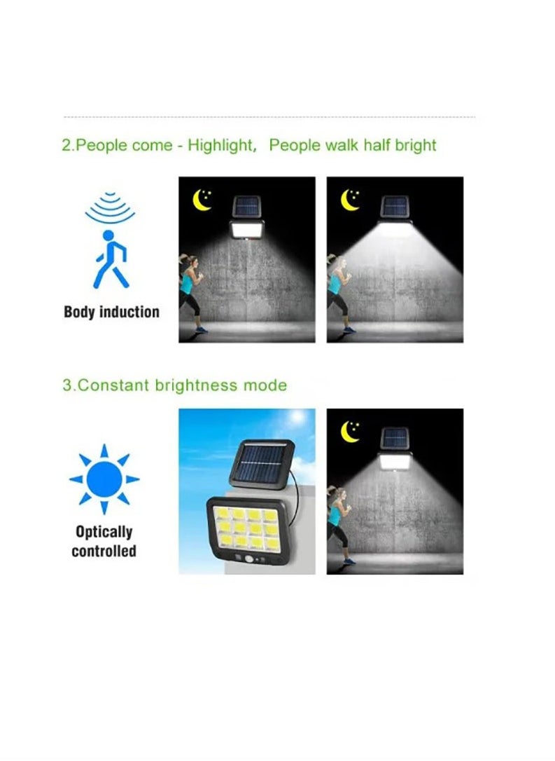 Generic - 144 COB Solar Sensor Light Outdoor & Indoor with remote - Image 1