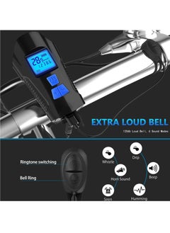 Y&D SYOSI Bike Light Set, Bicycle Headlight and Taillight with Speedometer, USB Rechargeable Waterproof Front Tail Light, Speedometer Fit All Mountain Road  - Image 4