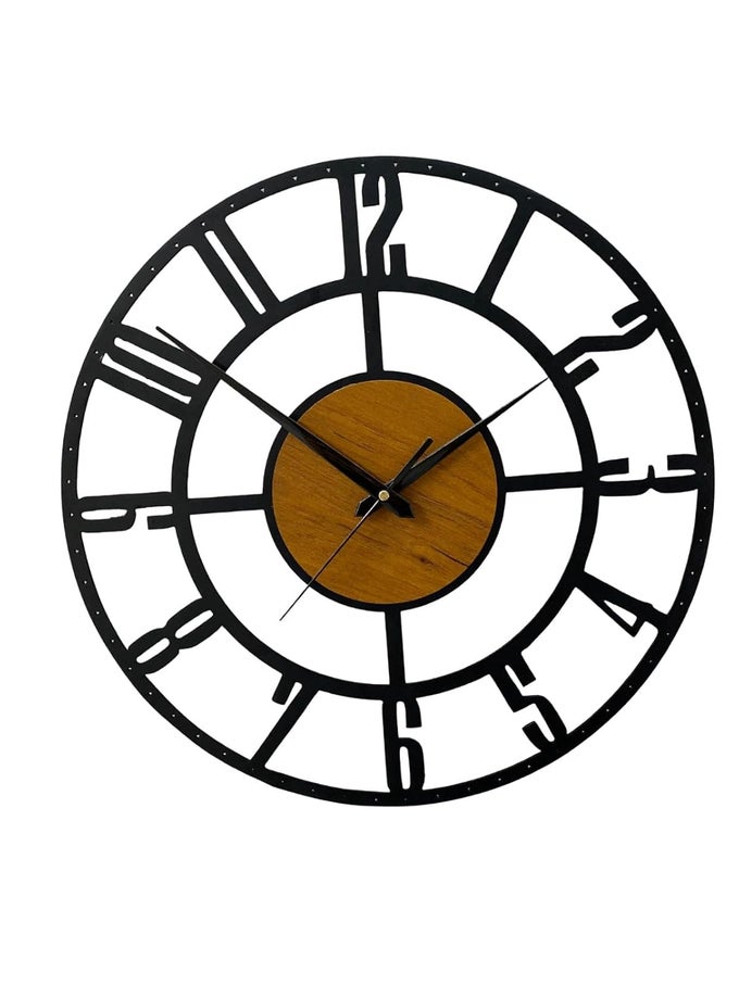 MATERIAL METAL WALL CLOCK BIG SIZE WALL CLOCK MODERN CLOCKS FOR LIVING ROOM STYLISH WALL CLOCKS FOR HOME ANTIQUE BIG SIZE MODERN WALL WATCH FOR HOME DECORBLACK40 CM DA124