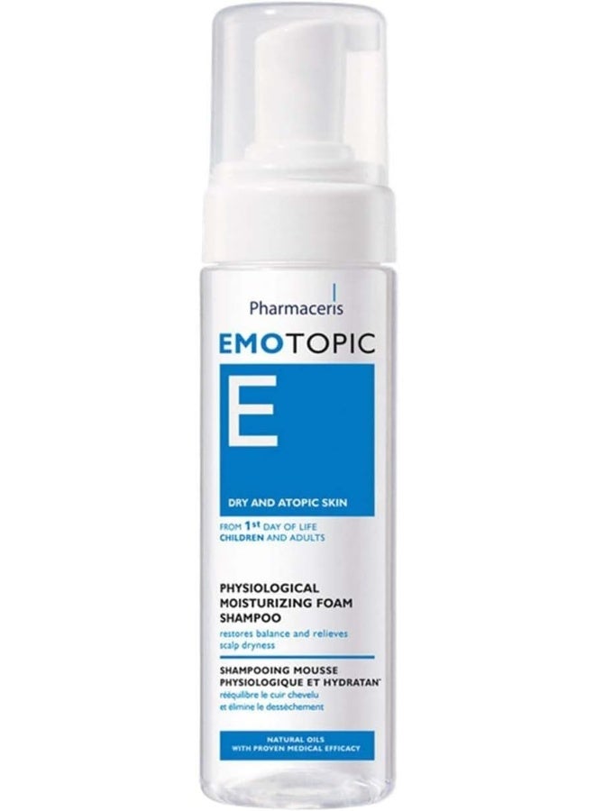 Pharmaceris Emotopic Physiological Moisturizing Foam Shampoo | For Gentle Cleansing Of Scalp & Hair | Reduces Itchiness & Prevents Recurrent Scalp Dryness | Gentle On Children Skin | 200 Ml