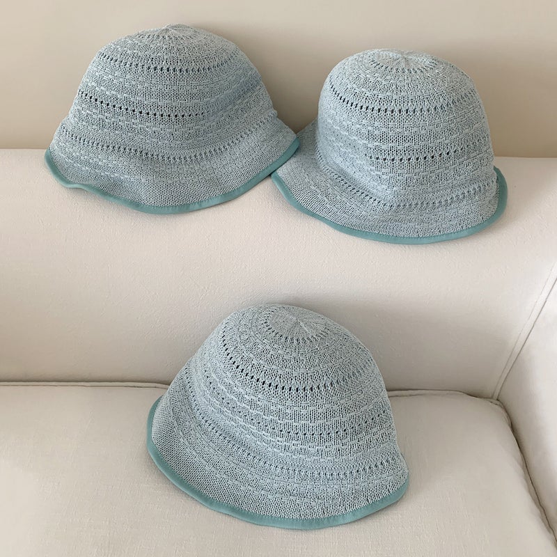 Customized Blue Women's Breathable Fisherman Hat with Sun Protection