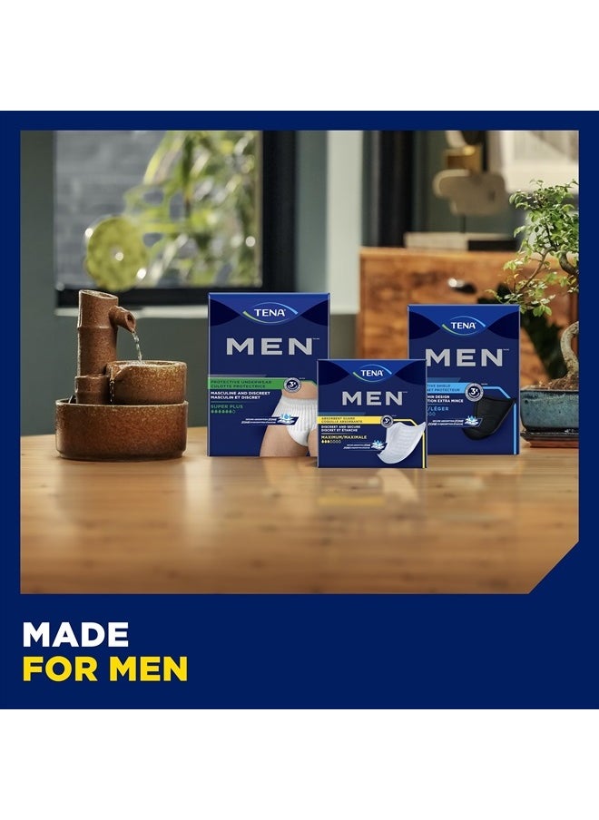 Tena - Incontinence Guards for Men, Moderate Absorbency - 48 Count (Pack of 3), Total 144 Count - Image 1