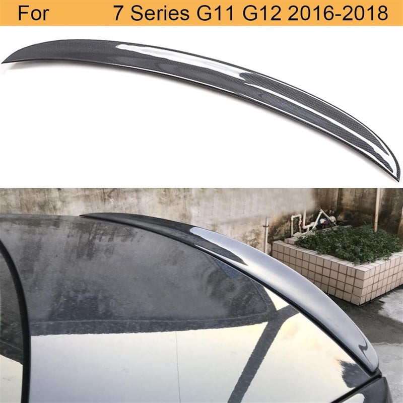 DEMULAX Carbon Fiber Rear Spoiler for BMW 7 Series - Image 3