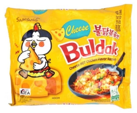 Samyang Hot Chicken Flavour Ramen Noodles Buldak Cheese 140 G