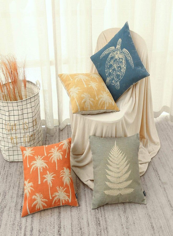 TRENDIN Nautical Throw Pillow Covers Accent Cushion Cases for Couch Sofa Sea Home Decor 18 X 18 Inches Pink PL646TR - Image 4