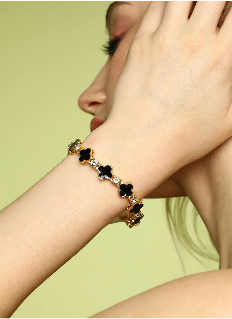 SOHI Artificial Stones Wraparound Bracelet