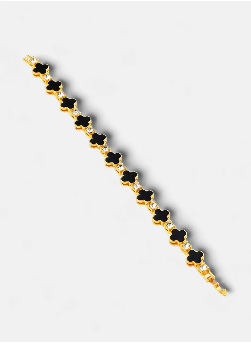 SOHI Artificial Stones Wraparound Bracelet