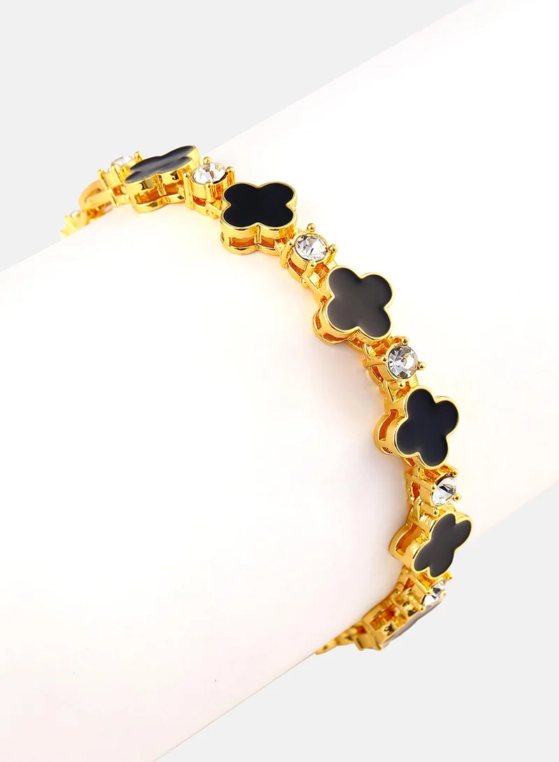 SOHI Stones Wraparound Artificial Bracelet Jewellery
