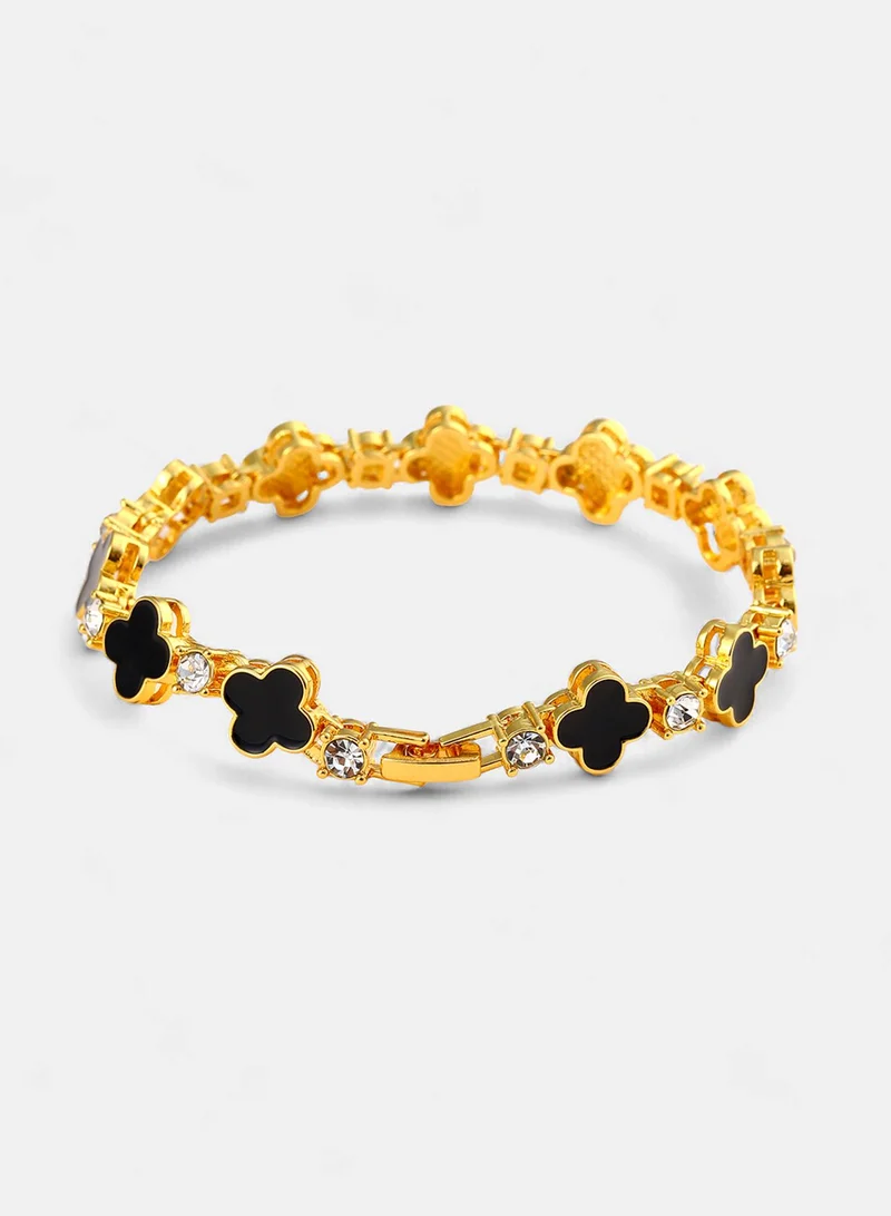 SOHI Stones Wraparound Artificial Bracelet Jewellery