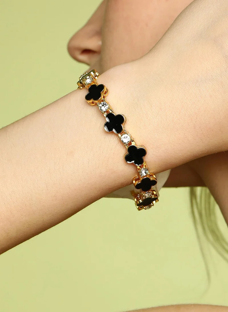 SOHI Stones Wraparound Artificial Bracelet Jewellery