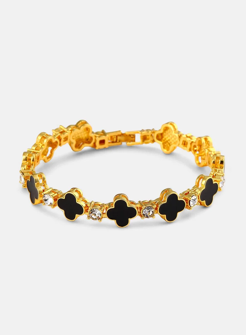 SOHI Stones Wraparound Artificial Bracelet Jewellery