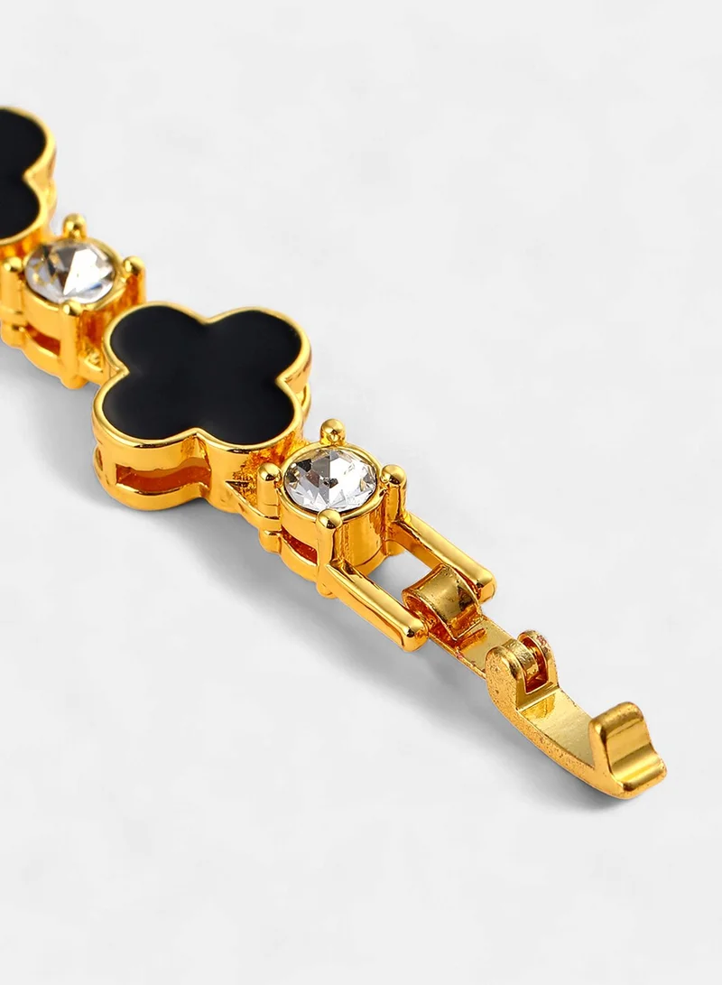 SOHI Stones Wraparound Artificial Bracelet Jewellery