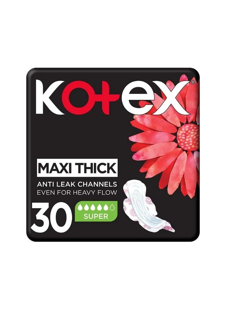 كوتكس فوط صحية كوتكس 30 فوطه كبيرة بالأجنحة - Image 2