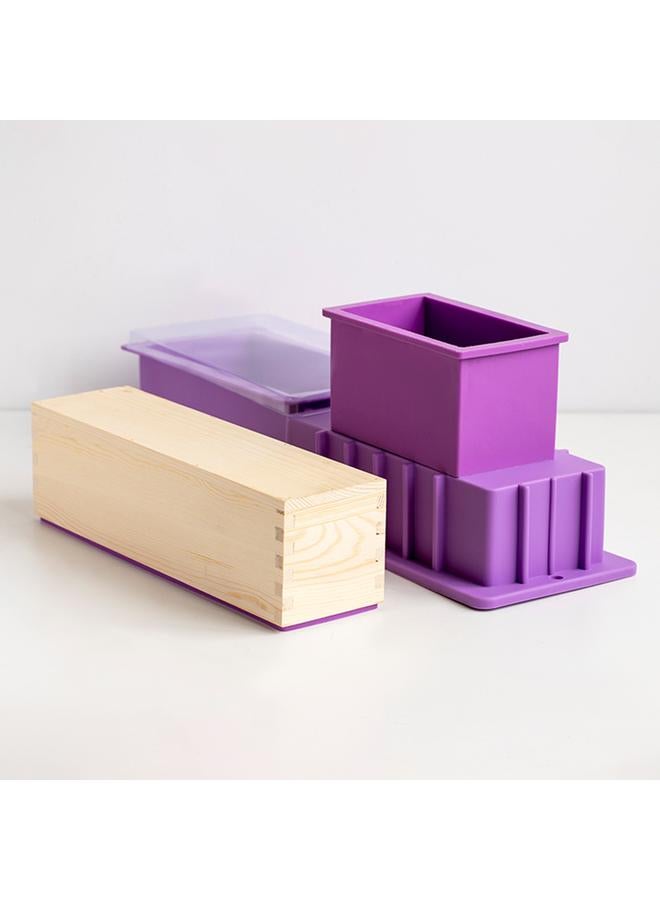 Bluejw Rectangular Cold Soap Mold Silicone Mold DIY Handmade Soap Toast Thickened Silicone Mold With Lid - Image 3