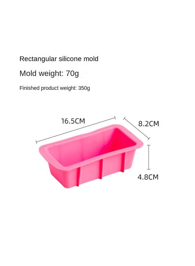 Bluejw Rectangular Cold Soap Mold Silicone Mold DIY Handmade Soap Toast Thickened Silicone Mold With Lid - Image 1