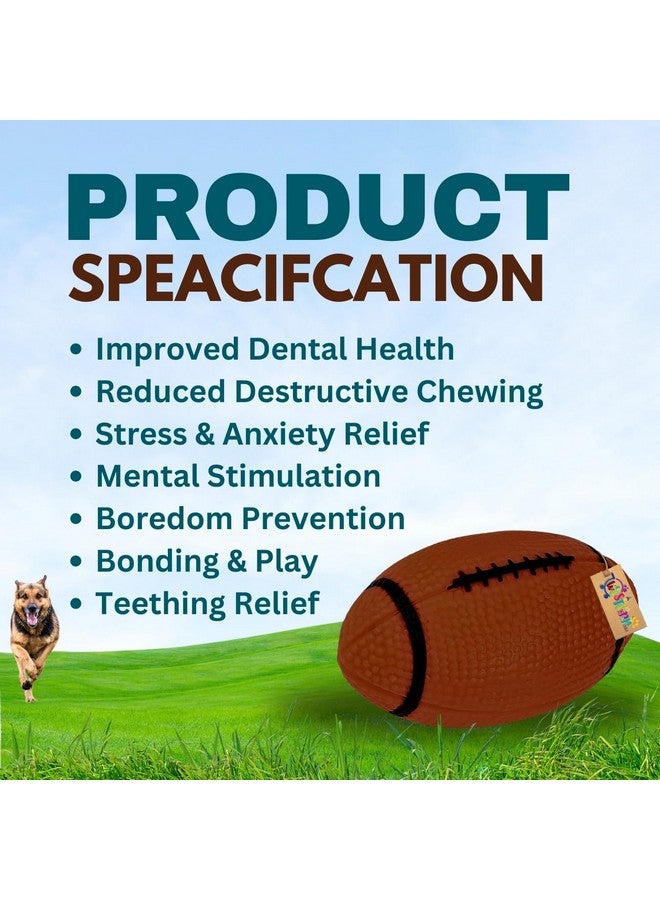 ويستيرن إرا لعبة كرة الرجبي البنية الصاخبة هي لعبة حيوانات أليفة مفعمة بالحيوية والاحتفالات مصممة لتوفير ساعات لا حصر لها من الترفيه. يضيف هذا الملحق المرح للحيوانات الأليفة عنصرًا احتفاليًا إلى وقت لعب حيوانك الأليف. - Image 3