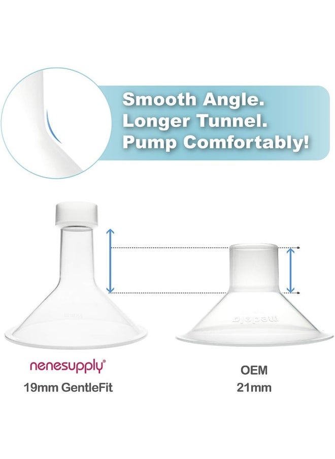NENESUPPLY Nenesupply GentleFit Pump Parts 19mm Compatible with Medela Pump in Style Breastpump  - Image 4