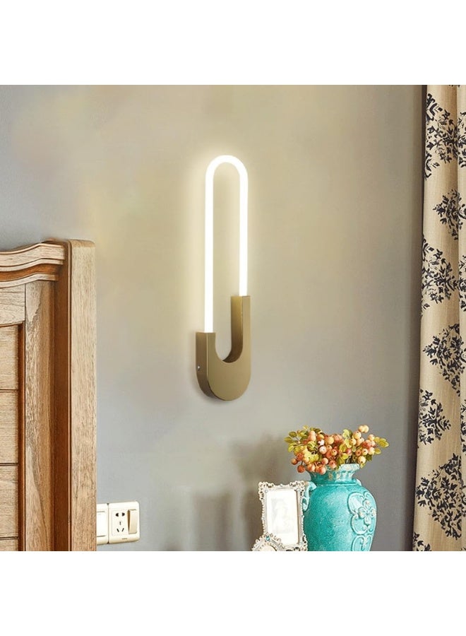 Modern LED Wall Light | Luxury Gold Wall Sconce for Bedroom Living Room | Contemporary Indoor Lighting Fixture | Energy-Efficient Decorative LED Lamp | Hot-Selling Minimalist Home Decor - Image 2