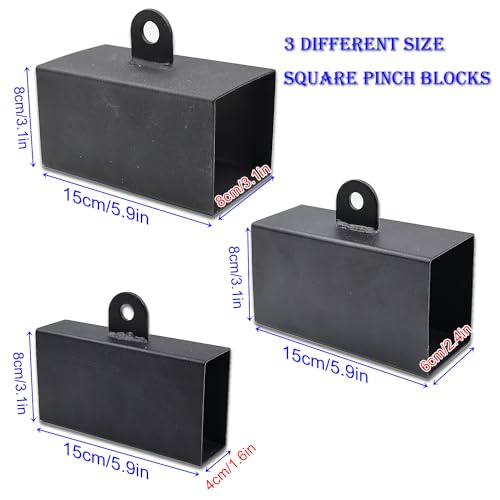 Lights Mountain Metal Pinch Block Grip Set with Loading Pin, Pinch Block Grip Workout Rock Climbing Power Grips Forearm Finger Exerciser Strength Training Strengthener Equipment - Image 2