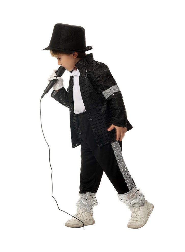 عام جاكسون تأثيري الأطفال تقليد زي الحنفية الرقص مج الرقص أداء زي - Image 3