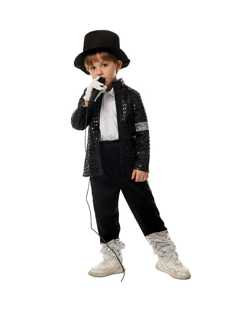 عام جاكسون تأثيري الأطفال تقليد زي الحنفية الرقص مج الرقص أداء زي - Image 2