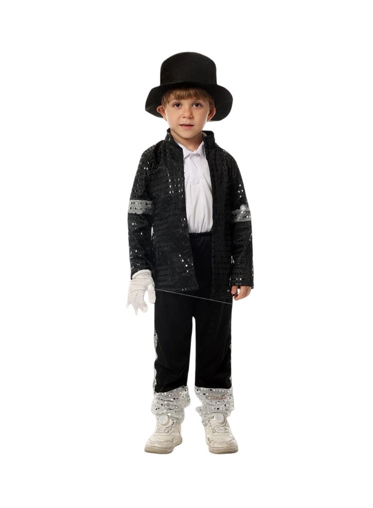 عام جاكسون تأثيري الأطفال تقليد زي الحنفية الرقص مج الرقص أداء زي - Image 1